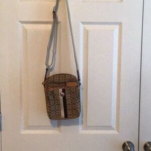 Coach / Brown Patterned Crossbody Bag